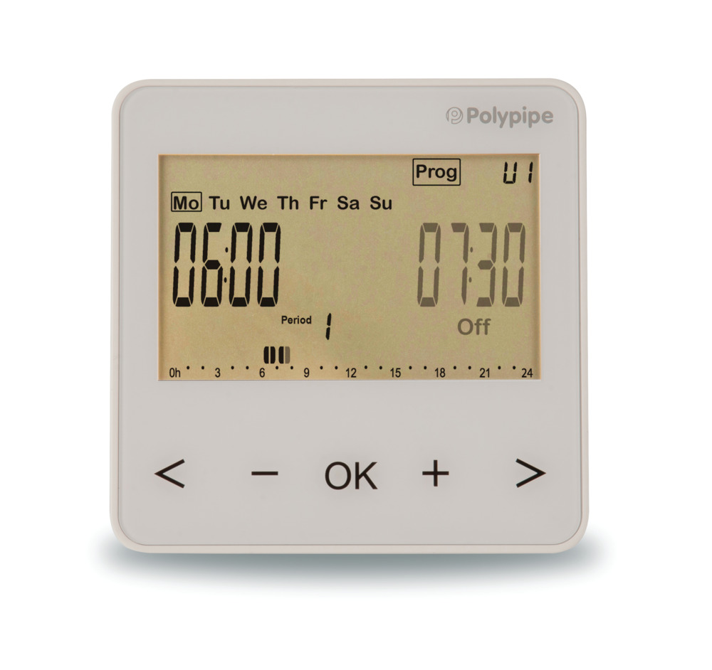 Underfloor Heating 2 Channel Time Clock UFHTIME2B Harris & Bailey Ltd