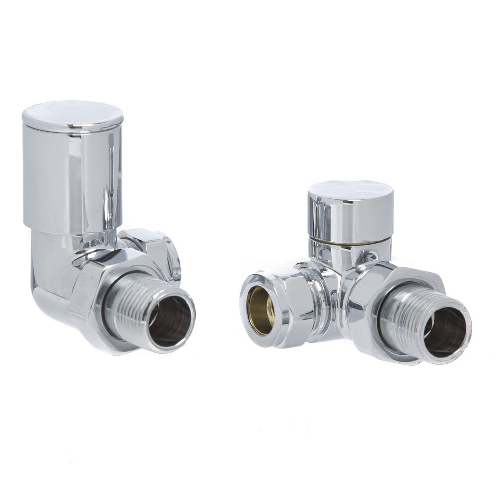 Pack 15mm Modern Corner Valves Polished Chrome Harris & Bailey Ltd