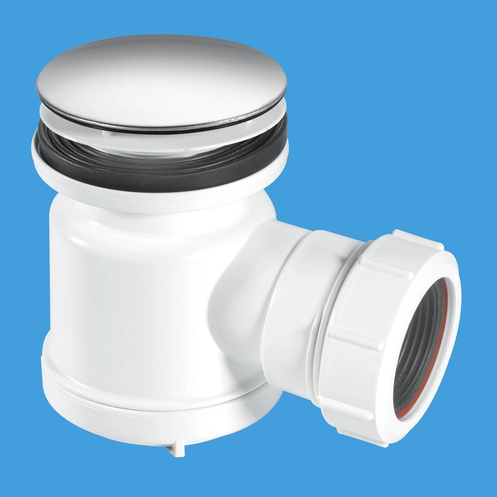 Mcalpine STW3M Shower Trap Chrome Plated Mushroom 70mm Harris & Bailey Ltd